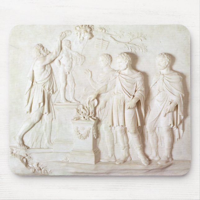 Sacrifice to Hercules, c.1766 (marble) Mouse Pad (Front)