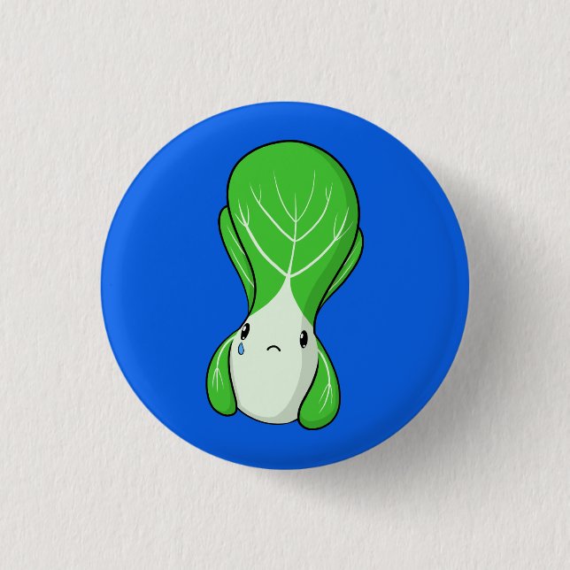 Sad Bok Choy 3 Cm Round Badge (Front)