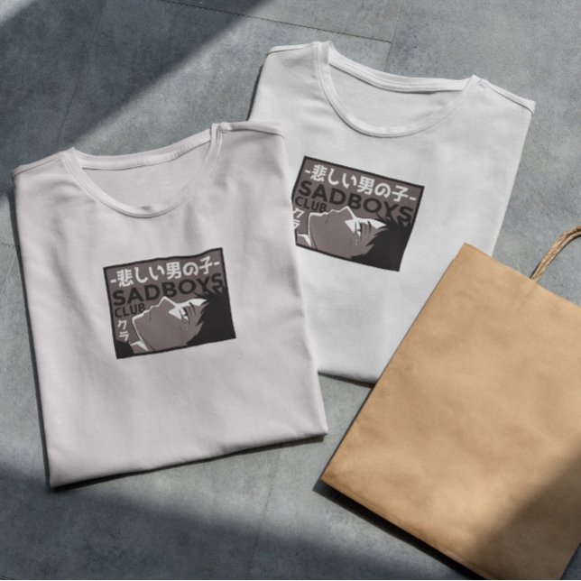 Sad Boy Anime   T-Shirt (Creator Uploaded)