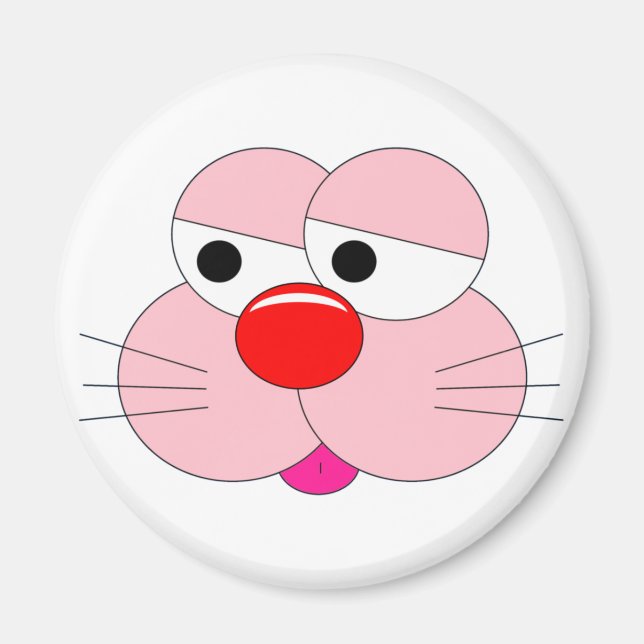 Sad Bunny Cartoon - Cool Fun Magnet (Front)
