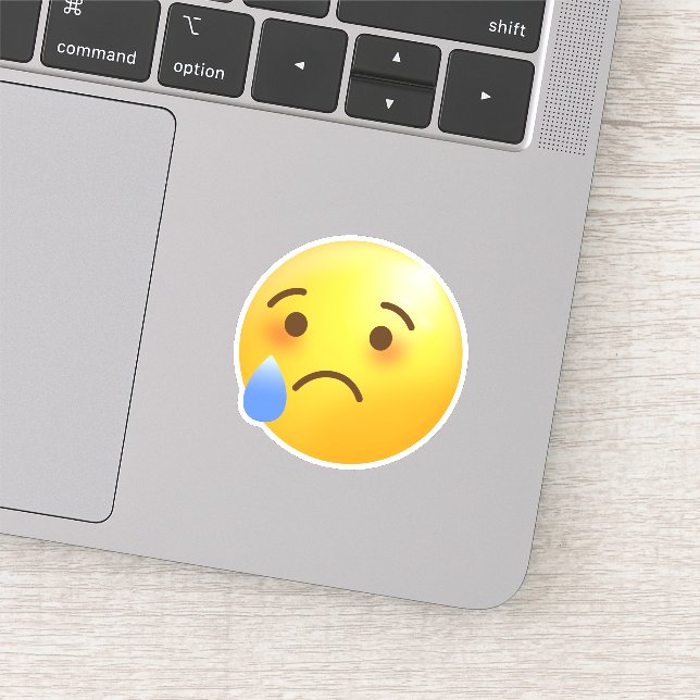 Sad But Relieved Face Emoji (Detail)