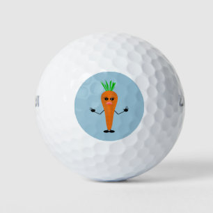 Sad Carrot by Kenneth Yoncich Golf Balls