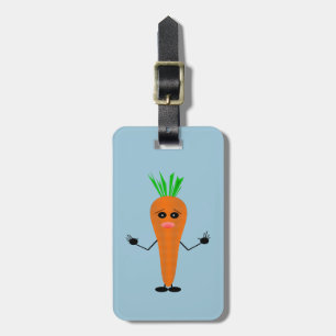 Sad Carrot by Kenneth Yoncich Luggage Tag