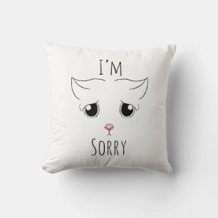 Sad Cat Face: I'm Sorry Cushion