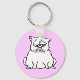 Sad Cat Keychain