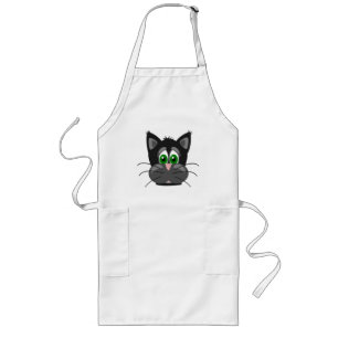 SAD CAT LONG APRON