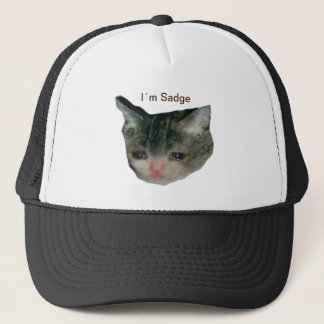 Sad Cat Trucker Hat