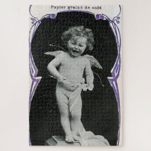 Sad Cherub Angel Print Jigsaw Puzzle