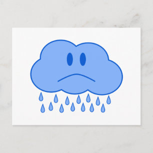 Sad Cloud Postcard