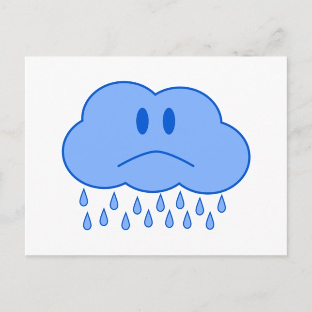 Sad Cloud Postcard (Front)