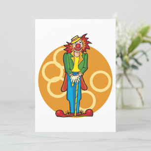 Sad Clown Invitations