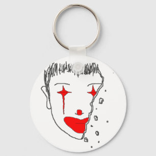 Sad Clown Key Ring