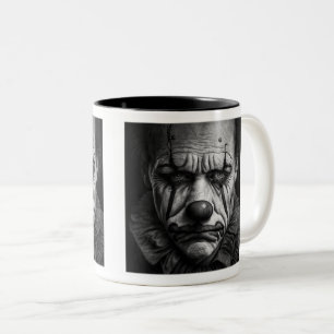 Sad Clown Two-Tone Mug, 11 oz  Two-Tone Coffee Mug