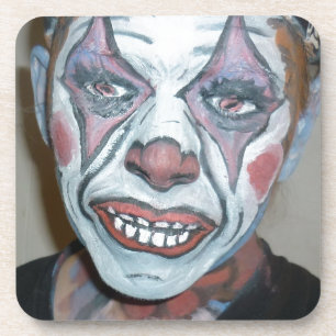 Sad Clowns Scary Clown Face Painting Coaster