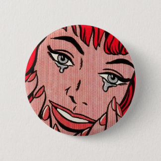 Sad Comic 6 Cm Round Badge