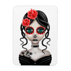 Sad Day of the Dead Girl on White