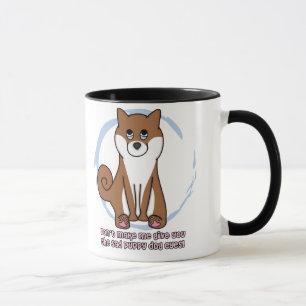 Sad Dog Eyes Shiba Inu Mug