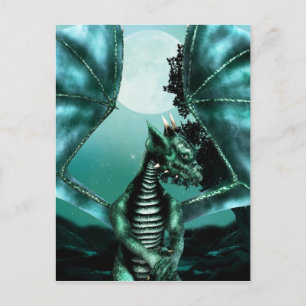 Sad Dragon Postcard
