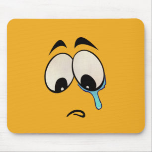Sad Emoji Mouse Pad