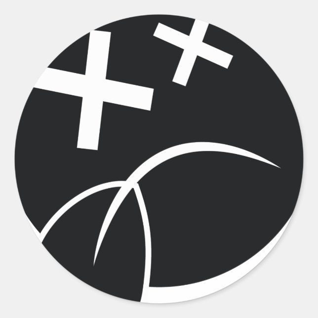 Sad Face Classic Round Sticker (Front)