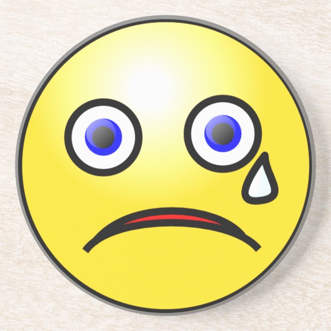Sad Face Coaster (Front)