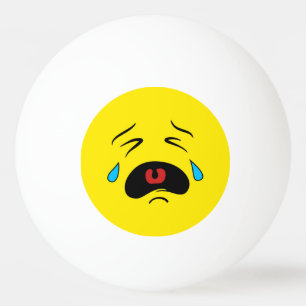 Sad Face Emoji Ping Pong Ball