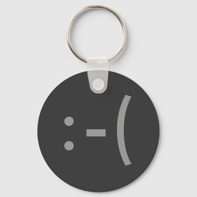 Sad Face Key Ring (Front)