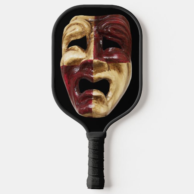 Sad Face Pickle Ball Paddle (Back)
