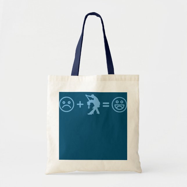 Sad Face Plus Salsa Dancing Equals Happy Smile Tote Bag (Front)