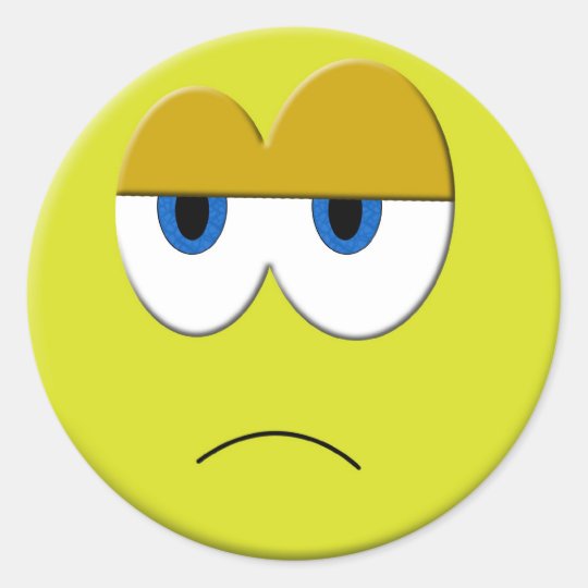 Sad Face Sticker
