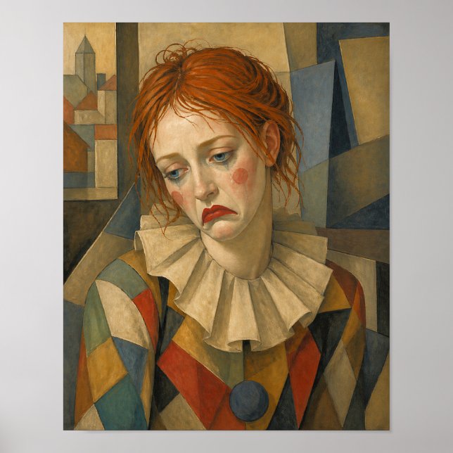 Sad Female Clown Poster (Front)