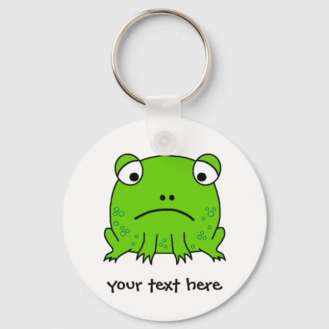 Sad Frog Key Ring (Front)