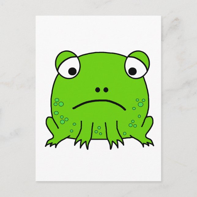 Sad Frog Postcard (Front)