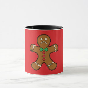 Sad Gingerbread Man Mug