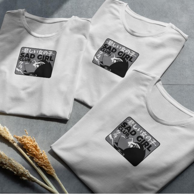 Sad Girl Club Anime   T-Shirt (Creator Uploaded)