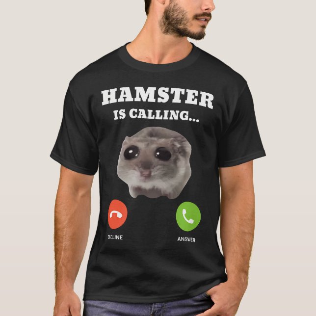 Sad Hamster Meme Is T-Shirt (Front)
