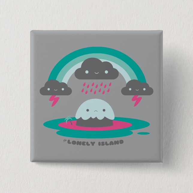 Sad Island 2 15 Cm Square Badge (Front)