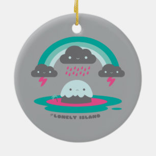 Sad Island 2 Ceramic Tree Decoration