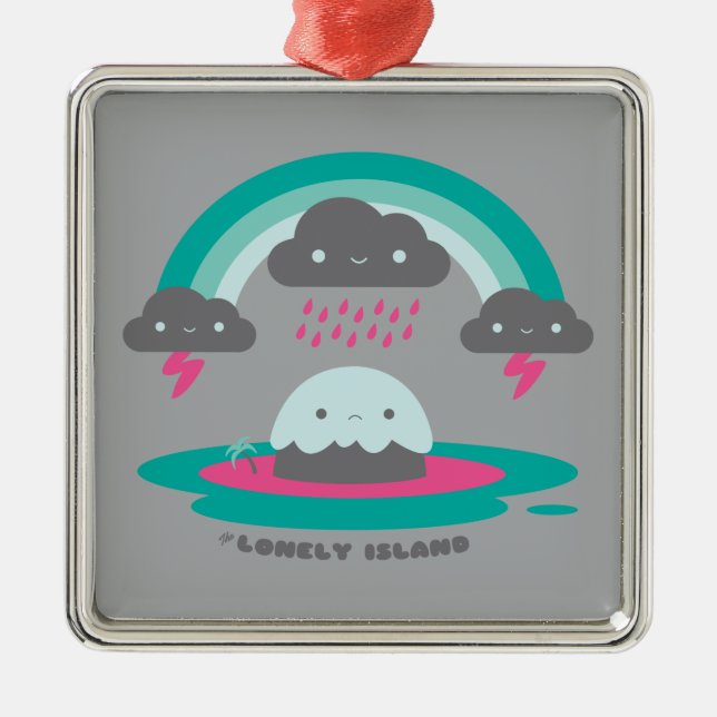 Sad Island 2 Metal Tree Decoration (Front)