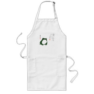 Sad Japanese Frog Toad 19th Century Long Apron