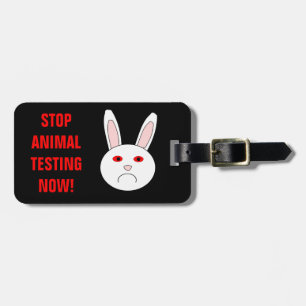 Sad Lab Rabbit Custom Luggage Tag