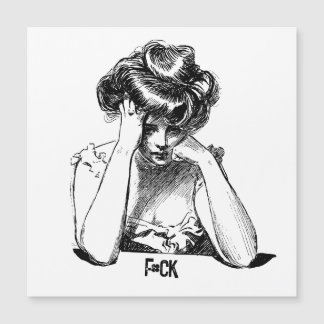 Sad Lady says "f#ck"