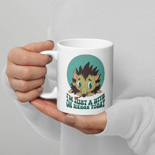 Sad little hedgehog coffee mug
