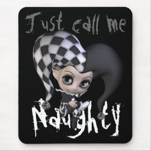 Sad Little Jester Mouse Pad