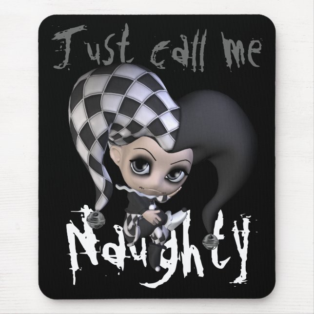 Sad Little Jester Mouse Pad (Front)