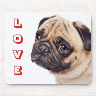 Sad Love Pug Puppy Dog Mousepad