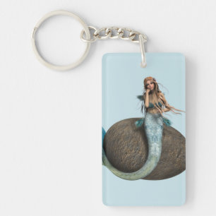 Sad Mermaid Key Ring
