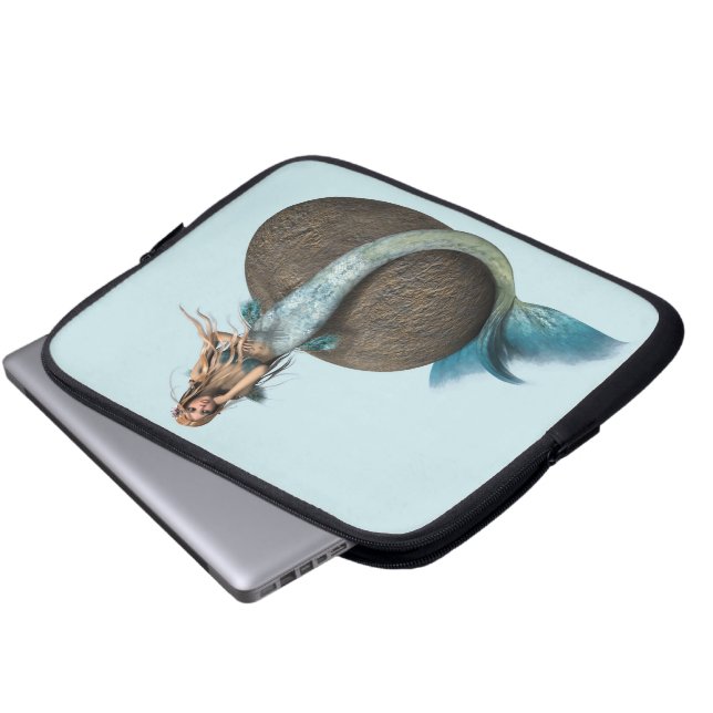 Sad Mermaid Laptop Sleeve (Front Bottom)