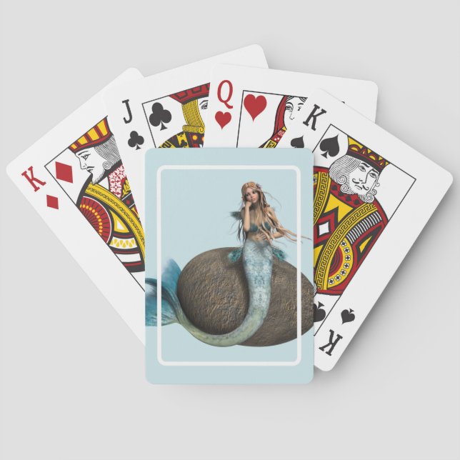 Sad Mermaid Playing Cards (Back)