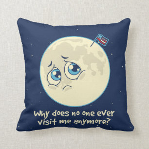 Sad Moon Cushion